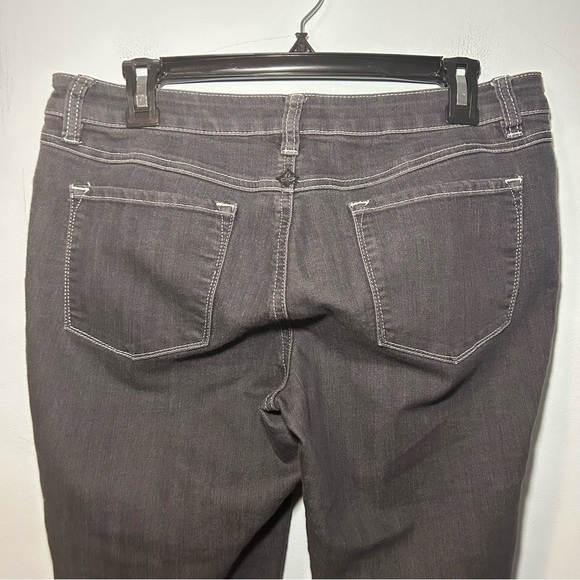 PrAna Dark Gray Mid-Rise Straight Leg Denim Jeans Size 8 - Picture 4 of 8